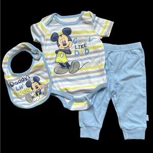 Mickey Mouse Disney Baby 3-Piece Outfit
